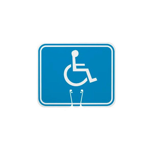 Cone Sign - Handicapped